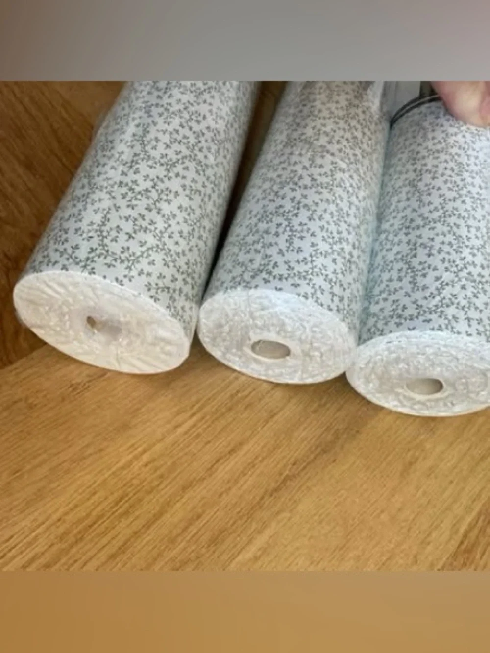 3 Rolls Laura Ashley Traditions Imperial Wallpaper Vintage USA Green White New